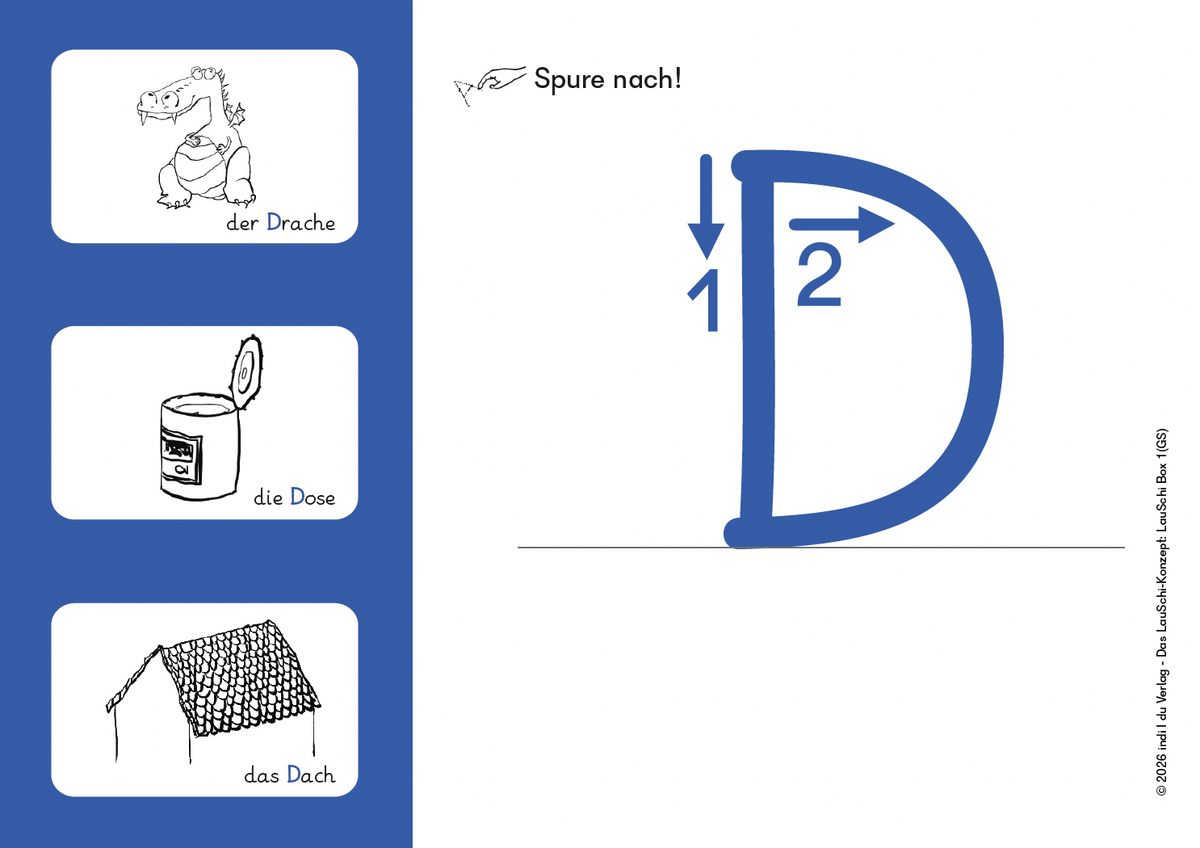 Individueller Schriftspracherwerb mit dem LauSchi-Konzept 1: Graphomotorik & Buchstaben (Grundschrift)