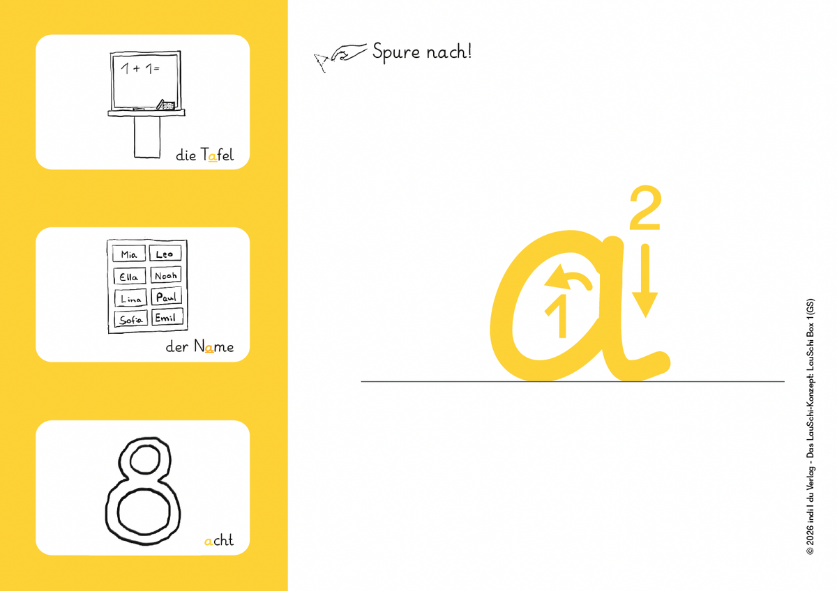 Individueller Schriftspracherwerb mit dem LauSchi-Konzept 1: Graphomotorik & Buchstaben (Grundschrift)